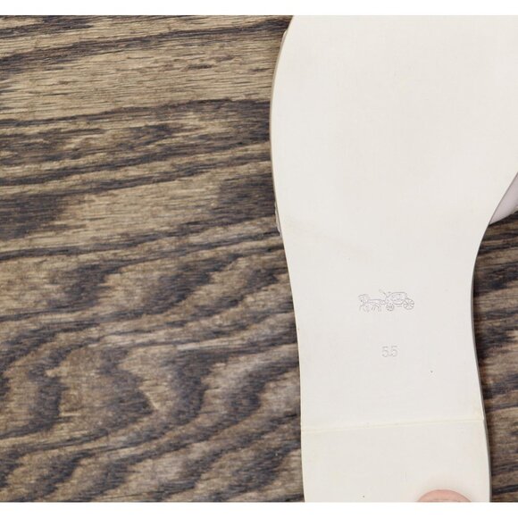 Coach Womens Quilted Slide Holly Sandal CR047 Chalk Off White 5.5B - Picture 9 of 10